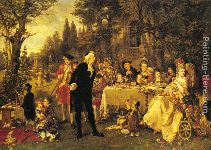 A Festive Gathering painting - Carl Herpfer A Festive Gathering art painting